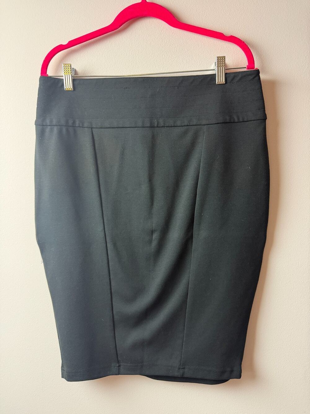 Kardashian Kollection Women's Skirt Size XL Black Pencil Bodycon